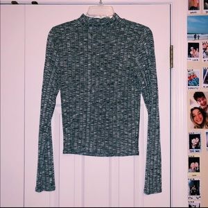dark gray long sleeve turtle neck!